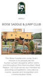 Mobile Screenshot of boisesaddleandjumpclub.com